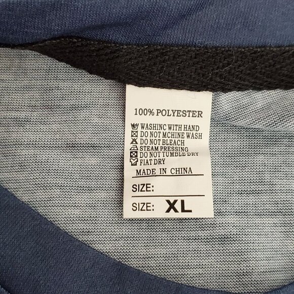 If Mike Cant Fix It Were All Screwed Graphic T-Shirt XL Unisex Blue & Orange - Picture 4 of 6